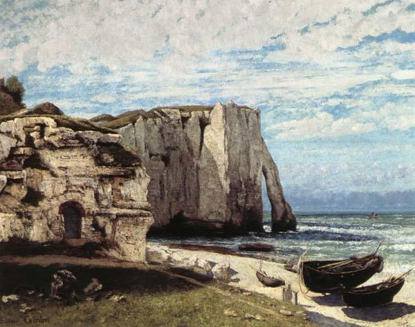 Gustave Courbet La Cote a Etretat apres la tempete Spain oil painting art